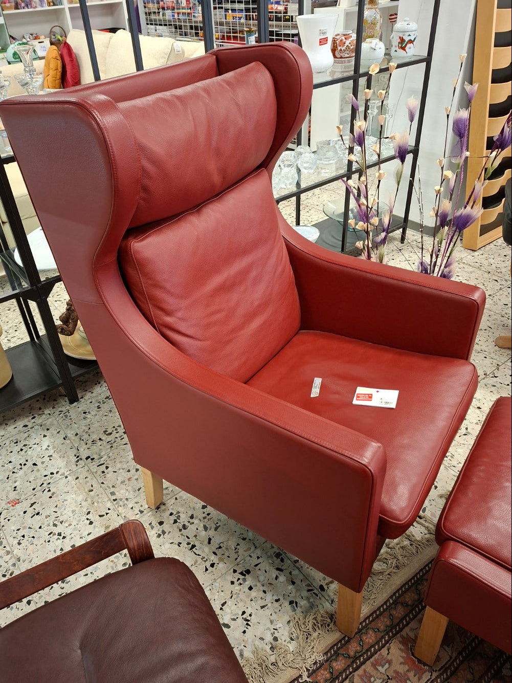 Læder lænestol fra Skippers møbler